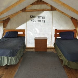 Campsite prospector tent